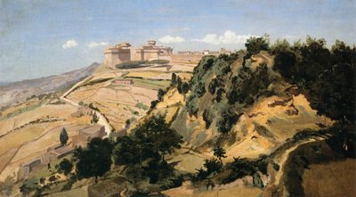 Volterra the Citadel by Jean Baptiste Camille Corot